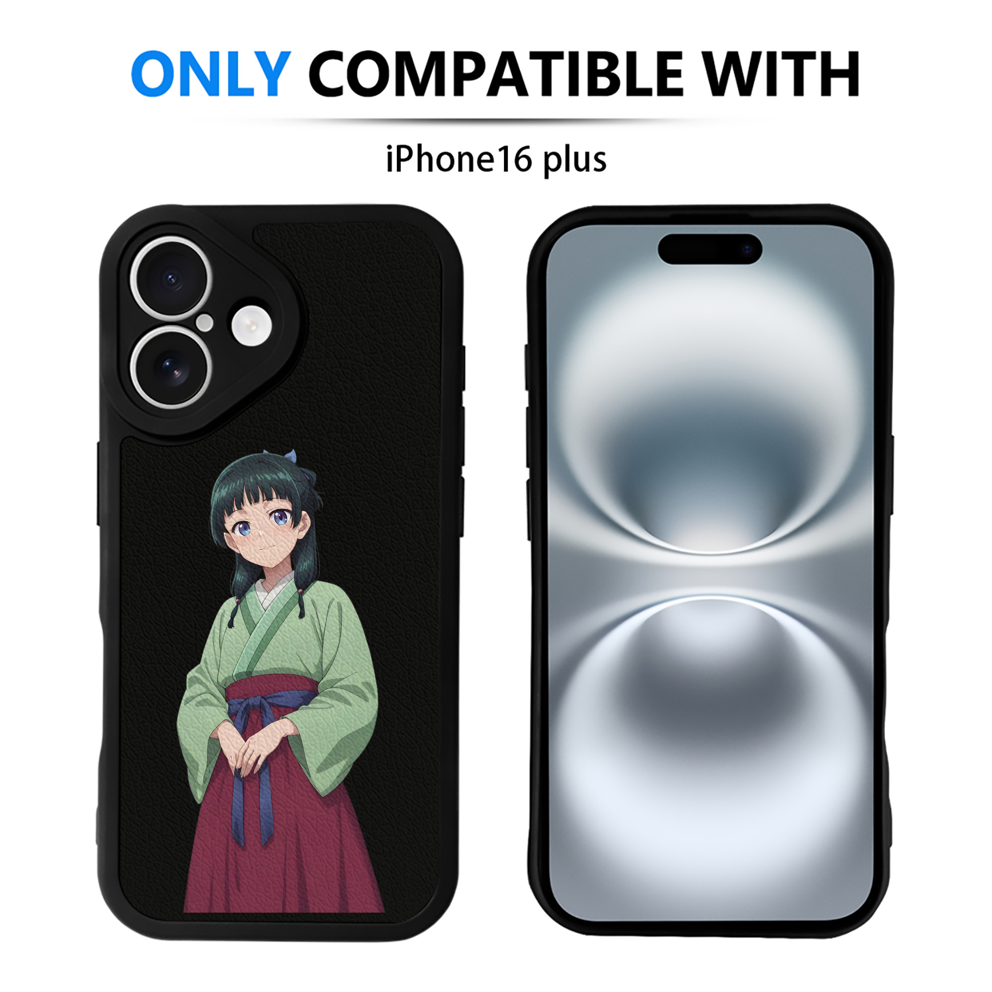 （画像用） 薬屋のひとりごと The Apothecary Diaries 【iPhone 16シリーズ対応】シリコンスマホケース（レザー調） 材質：シリコン